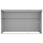 Cobertizo de jardín pared acero galvanizado gris 118x288x178 cm de vidaXL, Cobertizos - Ref: Foro24-316226, Precio: 258,27 €,...