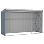 Cobertizo de jardín pared acero galvanizado gris 118x288x178 cm de vidaXL, Cobertizos - Ref: Foro24-316226, Precio: 258,27 €,...
