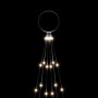 Árbol de Navidad en asta de bandera 108 LED blanco frío 180cm