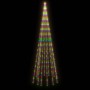 Árbol de Navidad en asta de bandera 732 LED de colores 500 cm