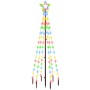 Árbol de Navidad con pincho 108 LED de colores 180 cm