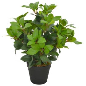 Planta artificial árbol de laurel con macetero 40 cm verde