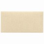 Paneles de pared 12 uds tela color crema 30x15 cm 0,54 m²