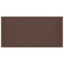 Paneles de pared 12 uds cuero sintético marrón 30x15 cm 0,54 m²