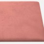 Paneles de pared 12 uds terciopelo rosa 30x15 cm 0,54 m²