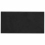 Paneles de pared 12 uds terciopelo negro 30x15 cm 0,54 m²