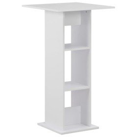 Mesa de bar blanca 60x60x110 cm