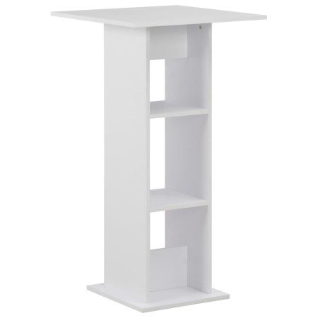 Mesa de bar blanca 60x60x110 cm en Mesas de cocina y de comedor | Comprar online en Foro24