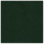 Paneles de pared 12 uds terciopelo verde oscuro 30x30 cm 1,08m²