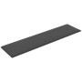 Paneles de pared 12 uds tela gris oscuro 60x15 cm 1,08 m²