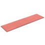 Paneles de pared 12 uds terciopelo rosa 60x15 cm 1,08 m²
