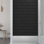 Paneles de pared 12 uds terciopelo negro 60x15 cm 1,08 m²