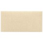 Paneles de pared 12 uds tela crema 60x30 cm 2,16 m²
