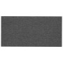 Paneles de pared 12 uds tela gris oscuro 60x30 cm 2,16 m²
