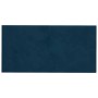 Paneles de pared 12 uds terciopelo azul 60x30 cm 2,16 m²
