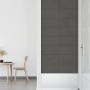 Paneles de pared 12 uds terciopelo gris oscuro 60x30 cm 2,16 m²