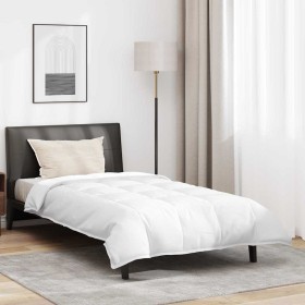 Juego de Edredón con almohada 2 pcs Blanco 140 x 200 cm Plumas