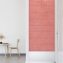 Paneles de pared 12 uds terciopelo rosa 60x30 cm 2,16 m²