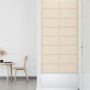 Paneles de pared 12 uds terciopelo crema 60x30 cm 2,16 m²