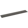 Paneles de pared 12 uds tela gris oscuro 90x15 cm 1,62 m²