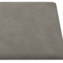 Paneles de pared 12 uds terciopelo gris claro 90x15 cm 1,62 m²
