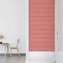Paneles de pared 12 uds terciopelo rosa 90x15 cm 1,62 m²