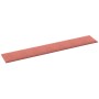 Paneles de pared 12 uds terciopelo rosa 90x15 cm 1,62 m²