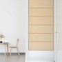 Paneles de pared 12 uds tela color crema 90x30 cm 3,24 m²