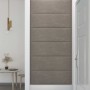 Paneles de pared 12 uds terciopelo gris claro 90x30 cm 3,24 m²