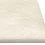 Paneles de pared 12 uds terciopelo color crema 90x30 cm 3,24 m²