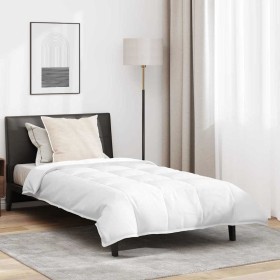 Juego de Edredón con almohada 2 pcs Blanco 155 x 220 cm Plumas