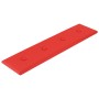 Paneles de pared 12 uds cuero sintético rojo 60x15 cm 1,08 m²
