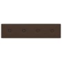 Paneles de pared 12 uds cuero sintético marrón 60x15 cm 1,08 m²