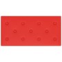Paneles de pared 12 uds cuero PE rojo 60x30 cm 2,16 m²