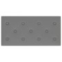 Paneles de pared 12 uds cuero sintético gris 60x30 cm 2,16 m²