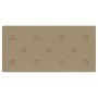 Paneles de pared 12 uds cuero PE capuchino 60x30 cm 2,16 m²