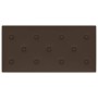 Paneles de pared 12 uds cuero sintético marrón 60x30 cm 2,16 m²