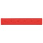Paneles de pared 12 uds cuero sintético rojo 90x15 cm 1,62 m²