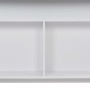 Mesa de bar con 2 tableros blanca 130x40x120 cm