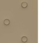 Paneles pared 12 uds cuero sintético capuchino 90x30 cm 3,24 m²