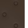 Paneles de pared 12 uds cuero sintético marrón 90x30 cm 3,24 m²