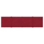 Paneles de pared 12 uds terciopelo rojo tinto 60x15 cm 1,08 m²