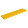 Paneles de pared 12 uds terciopelo amarillo 60x15 cm 1,08 m²