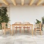 5-teiliges Garten-Essset aus massivem Teakholz von vidaXL, Gartensets - Ref: Foro24-3155767, Preis: 672,11 €, Rabatt: %