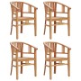 5-teiliges Garten-Essset aus massivem Teakholz von vidaXL, Gartensets - Ref: Foro24-3155767, Preis: 672,11 €, Rabatt: %