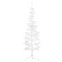 Medio árbol de Navidad artificial con soporte blanco 120 cm en Arboles de navidad | Comprar online en Foro24