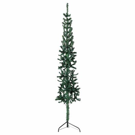 Medio árbol de Navidad artificial con soporte verde 180 cm en Arboles de navidad | Comprar online en Foro24