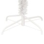 Árbol de Navidad en espiral con luces y soporte blanco 180 cm