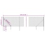 Wire fence with anchor spikes anthracite gray 0.8x25 m by vidaXL, fence panels - Ref: Foro24-153976, Price: 174,57 €, Discoun...