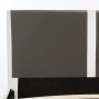 Cama sin colchón cuero sintético gris y blanco 180x200 cm